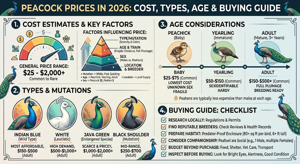 peacock prices